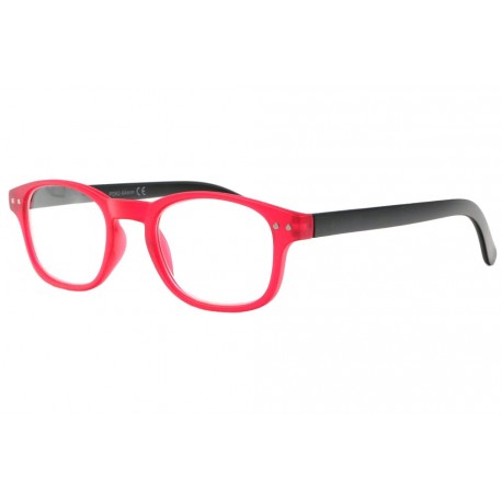 Lunettes Loupe Rouges et Noires Rectangles Laky Lunettes Loupes New Time