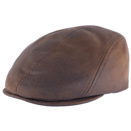 Casquette Marron Tradition Imitation Cuir Suedine Création Française CASQUETTES Léon montane