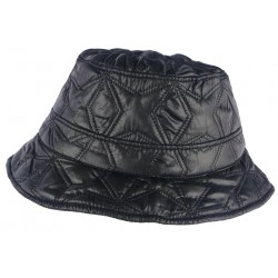 Chapeau de Pluie Femme Noir Reny Doublure Coton Nyls Création CHAPEAUX Nyls Création