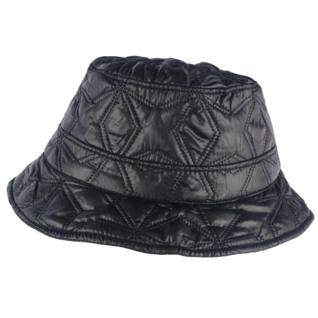 Chapeau pluie femme lin noir - MODISSIMA - ple38