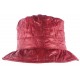 Chapeau de Pluie Femme Rouge Bordeaux Reny Doublure Coton Nyls Création CHAPEAUX Nyls Création
