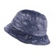 Chapeau de Pluie Femme Bleu Marine Reny Doublure Coton Nyls Création CHAPEAUX Nyls Création