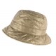 Chapeau de Pluie Femme Marron Clair Reny Doublure Coton Nyls Création CHAPEAUX Nyls Création