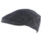 Casquette Laine Grise en Laine Carreaux Marron Forme Plate Kyrt ANCIENNES COLLECTIONS divers