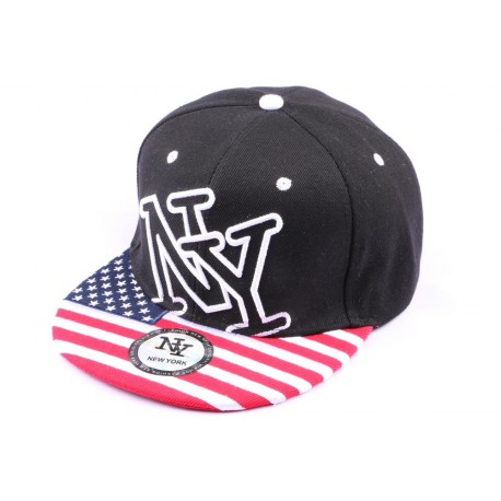 Casquette Snapback NY Noire Drapeau USA ANCIENNES COLLECTIONS divers