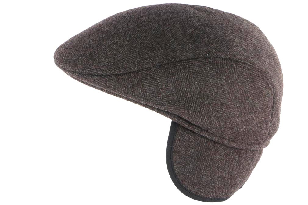 Choix casquette cache oreille Marron, casquette hiver homme livré