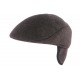 Casquette cache oreille homme en laine marron chiné Viancy CASQUETTES Léon montane