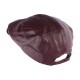 Casquette Cuir Rouge Bordeaux Fashion Forme Plate Tendance Marly CASQUETTES Léon montane