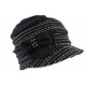 Chapeau Femme Hiver Noir Bonnet Toque en Laine Bouillie Celia CHAPEAUX Léon montane