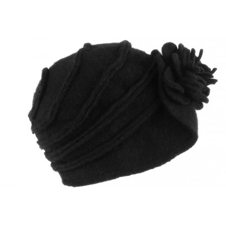 Chapeau Femme Hiver Noir Vintage Bonnet Beret Laine Bouillie Melia CHAPEAUX Léon montane