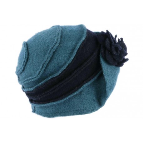 Chapeau Femme Hiver Bleu Vintage Bonnet Beret Laine Bouillie Melia CHAPEAUX Léon montane