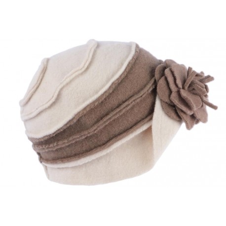 Chapeau Femme Hiver Beige Vintage Bonnet Beret Laine Bouillie Melia CHAPEAUX Léon montane