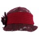 Beret Chapeau Laine Femme Rouge Retro Bonnet Toque Hiver Renya CHAPEAUX Léon montane