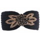 Bandeau Laine Femme Noir Broderie Perles Dorees Hiver Fashion Helya ANCIENNES COLLECTIONS divers