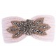 Bandeau Laine Femme Rose Broderie Perles Dorees Hiver Fashion Helya Bandeau Léon montane