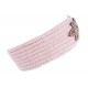 Bandeau Laine Femme Rose Broderie Perles Dorees Hiver Fashion Helya Bandeau Léon montane