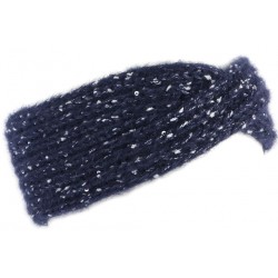 Bandeau Laine Femme Bleu Noeud Croise Mode Headband Hiver Lalya ANCIENNES COLLECTIONS divers