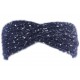 Bandeau Laine Femme Bleu Noeud Croise Mode Headband Hiver Lalya ANCIENNES COLLECTIONS divers