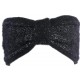 Bandeau Laine Femme Noir et Argent Fashion Headband Hiver Talya ANCIENNES COLLECTIONS divers