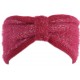 Bandeau Laine Femme Rouge et Argent Fashion Headband Hiver Talya Bandeau Léon montane