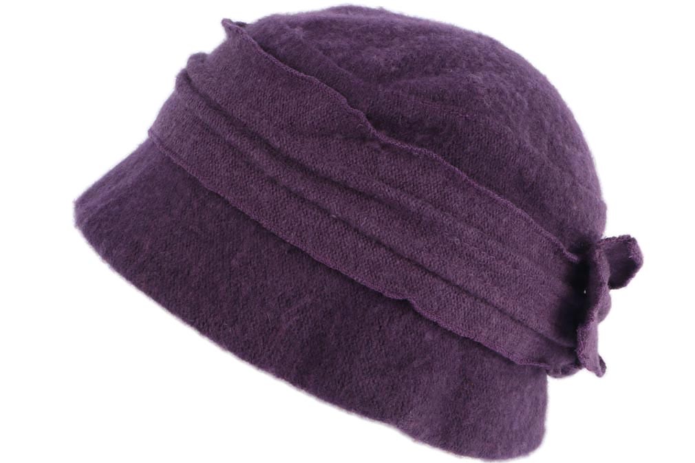 Chapeau femme laine bouillie gris, bonnet Beret hiver retro livré 48h!