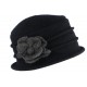 Chapeau Femme Laine Mode Beret Noir Cloche Hiver Retro Mialy ANCIENNES COLLECTIONS divers