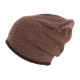 Bonnet Laine Marron Mode Revers Homme Femme Double Thermo Polaire Kanysk BONNETS Nyls Création