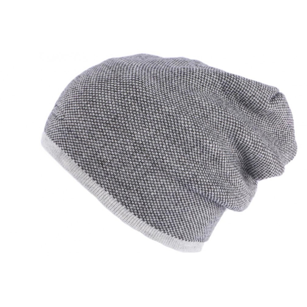 Bonnet Laine Gris Double Polaire, bonnet Court homme femme livré 48h!