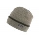 Bonnet Laine Gris Clair a Revers Homme Femme Double Thermo Polaire Kanysk BONNETS Nyls Création