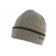 Bonnet Laine Gris Clair a Revers Homme Femme Double Thermo Polaire Kanysk BONNETS Nyls Création