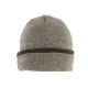 Bonnet Laine Gris Clair a Revers Homme Femme Double Thermo Polaire Kanysk BONNETS Nyls Création