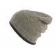 Bonnet Laine Gris Clair a Revers Homme Femme Double Thermo Polaire Kanysk BONNETS Nyls Création