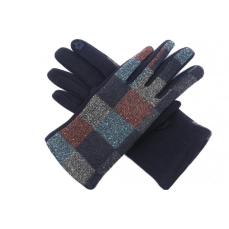 Gants Femme Bleus et Rouges Fashion Fantaisie Touchscreen Tactile Fylik Gants Léon montane