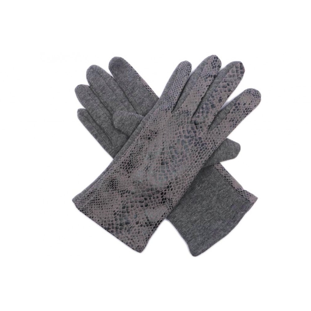 Choisir Gants femme Originaux Serpent, gants tactiles gris livré 48h!