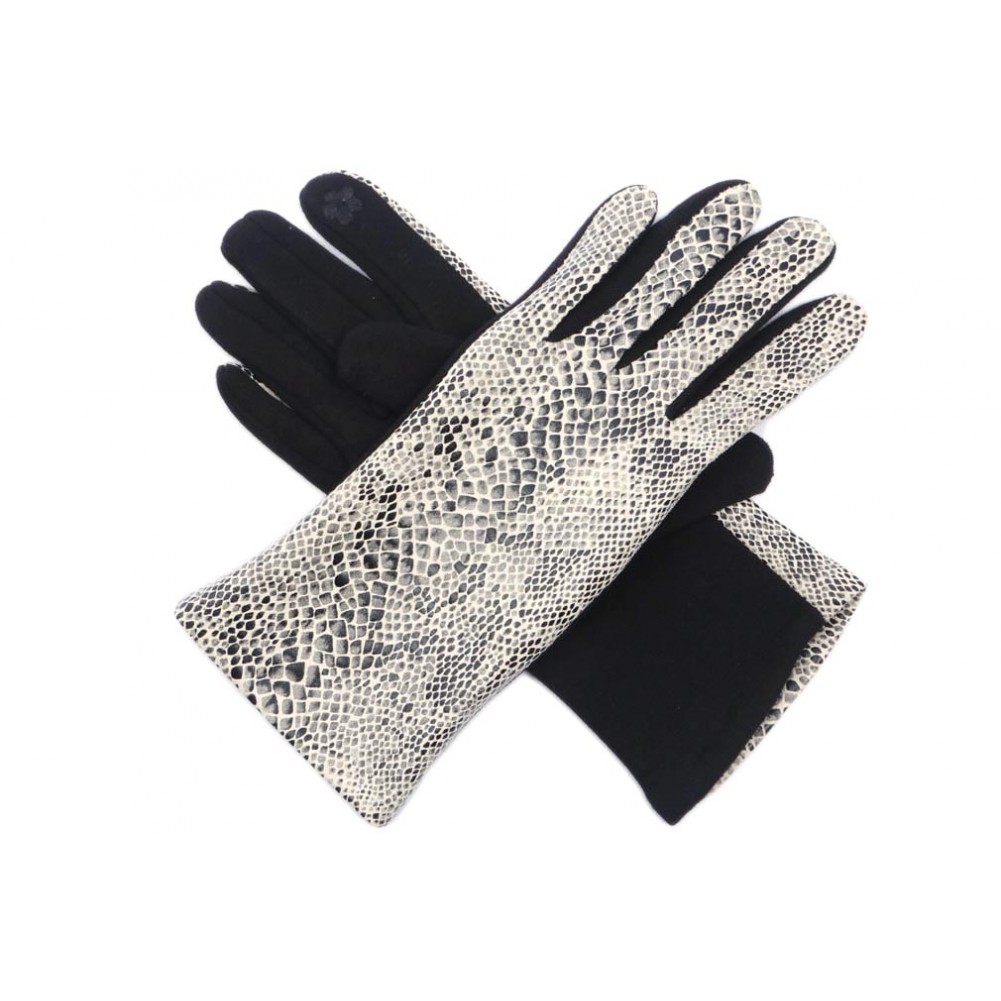 gants femme tactiles originaux en laine. Modèle DENTELLE.