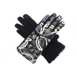 Gants Femme Laine Originaux Verts et Gris Touchscreen Doubles Polaire Lynia Gants Léon montane