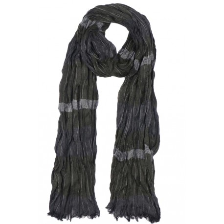 Echarpe Homme Tendance Foulard Gris et Vert Mode Classe Falyo Echarpe Nyls Création