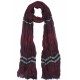 Echarpe Homme Tendance Grand Foulard Rouge et Noir Style Classe Faston Echarpe Nyls Création