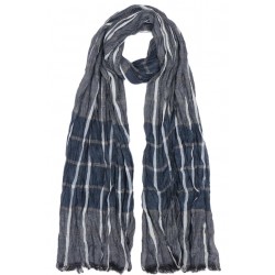 Echarpe Homme Bleu et Gris Grand Foulard Hiver Style Classe Faston ANCIENNES COLLECTIONS divers