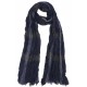 Echarpe Homme Bleu Marine Grand Foulard Hiver Style Classe Falyo Echarpe Nyls Création