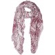 Carre Echarpe Rouge et Argent Fashion Foulard Hiver Chaud et Doux Nylson Echarpe Nyls Création