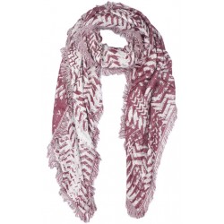 Carre Echarpe Rouge et Argent Fashion Foulard Hiver Chaud et Doux Nylson Echarpe Nyls Création