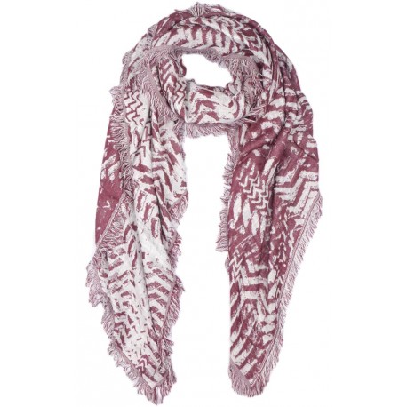 Carre Echarpe Rouge et Argent Fashion Foulard Hiver Chaud et Doux Nylson Echarpe Nyls Création