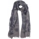 Echarpe Femme Fleurs Bleues Tendance Foulard Gris Hiver Chaud Rosak Echarpe Nyls Création