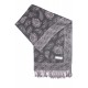 Grande Echarpe Pashmina Grise Classe Foulard Chaud Avec Soie Kartua Echarpe Léon montane