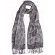 Grande Echarpe Pashmina Grise Classe Foulard Chaud Avec Soie Kartua Echarpe Léon montane