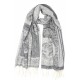 Grande Echarpe Pashmina Soie Foulard Hiver Classe Design Lotus Ladak Echarpe Léon montane