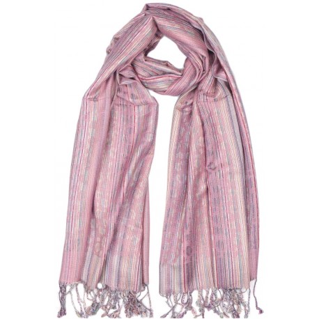 Grande Echarpe Pashmina Femme Foulard Rose Parme Hiver Kupwa ANCIENNES COLLECTIONS divers