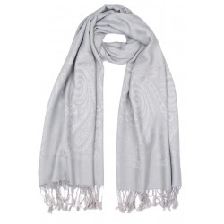 Chale Echarpe Pashmina Gris Tendance Foulard Hiver Udham Echarpe Léon montane