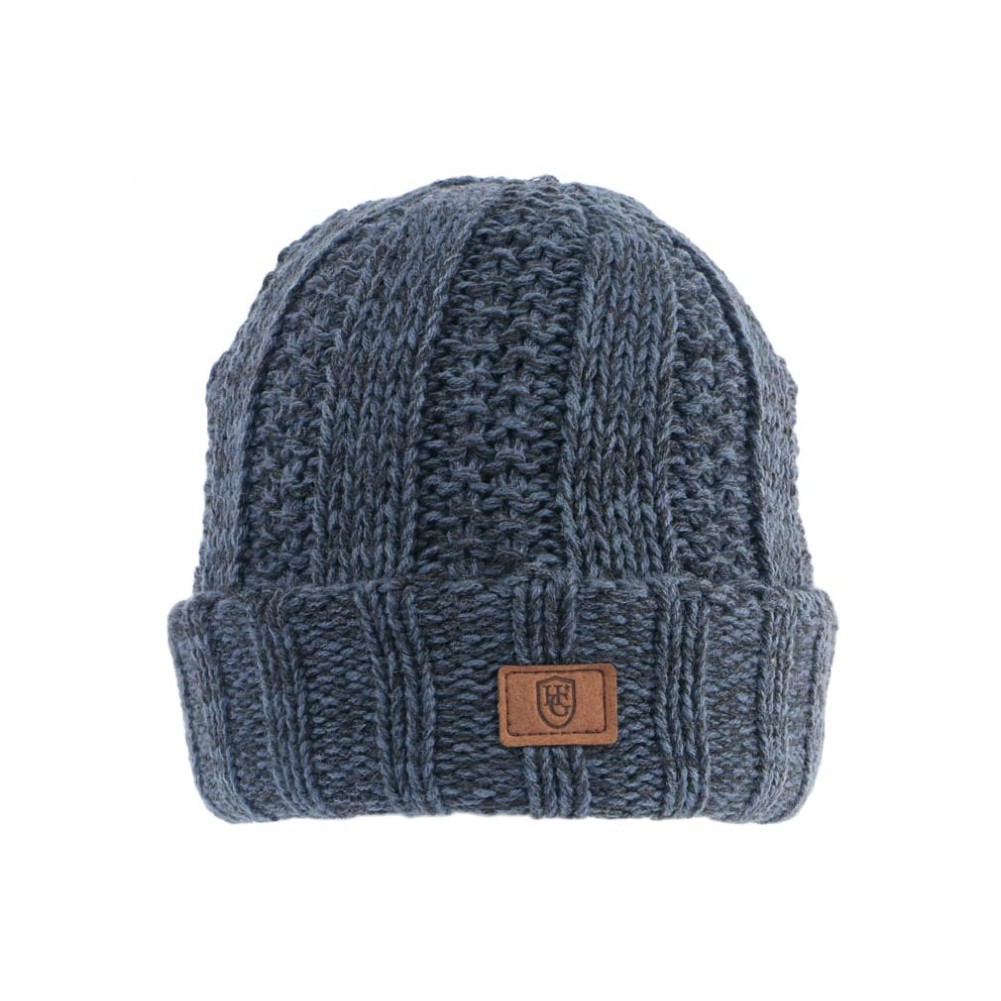 Gros Bonnet Noir et Beige en laine Homme et Femme Double Polaire Dyston -  Taille unique - Noir - Cdiscount Prêt-à-Porter